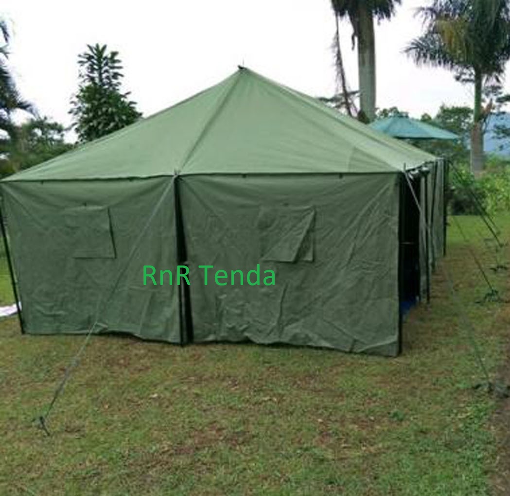 TENDA REGU 4 X 6 METER / TENDA KOMANDO / TENDA TNI / TENDA DARURAT