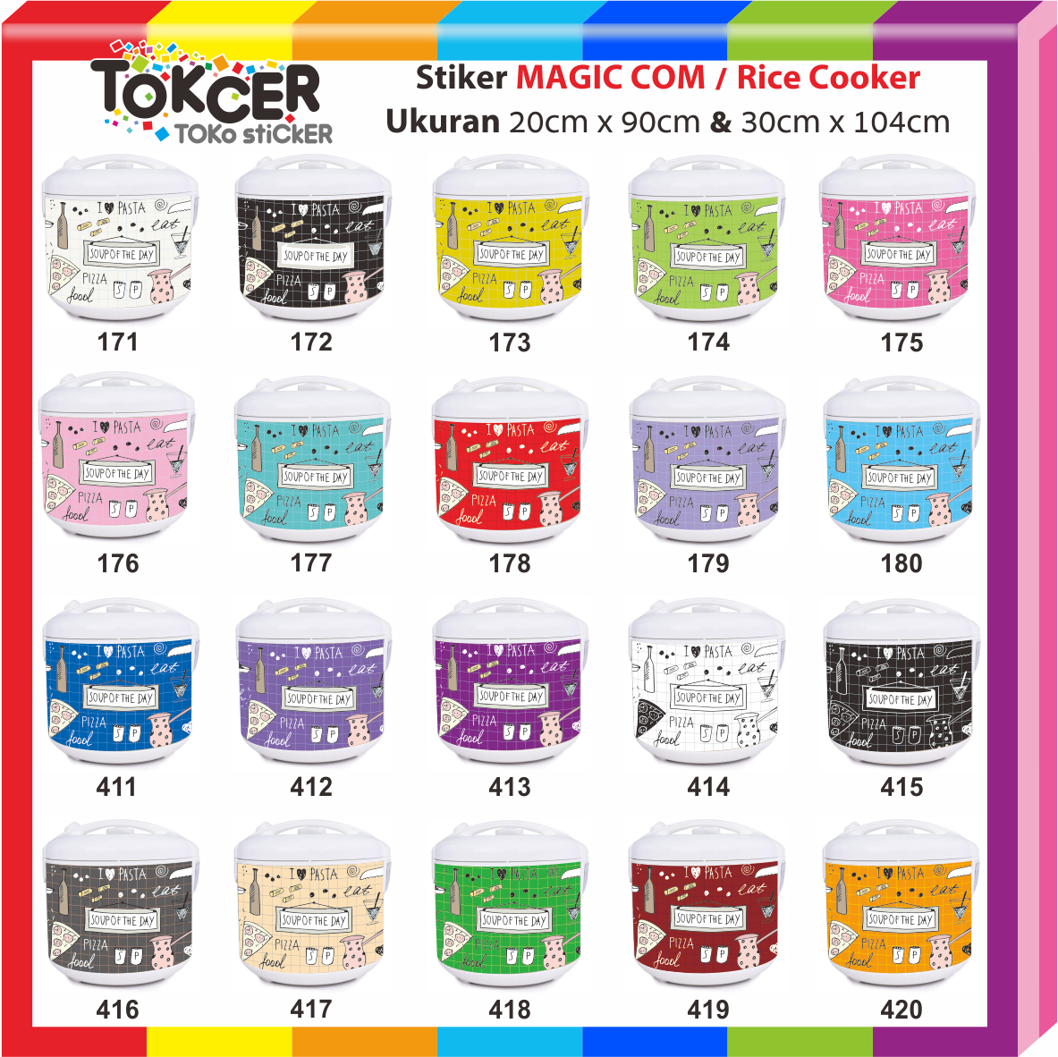 Stiker Magic Com / Rice Cooker Motif MASTERCHEF | Lazada Indonesia