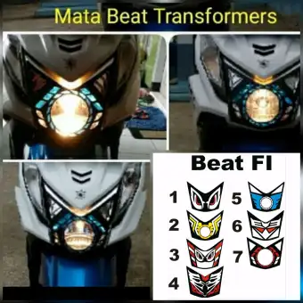 Stiker Sticker Mata Transformers Lampu Beat F1 Lazada Indonesia