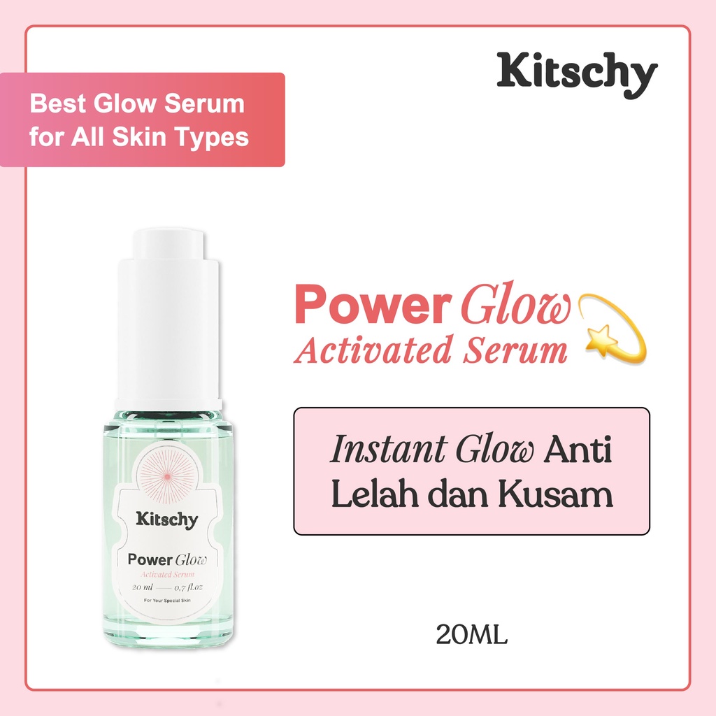 Kitschy Power Glow Serum 20 ml Mencerahkan Kulit Kusam Lazada Indonesia