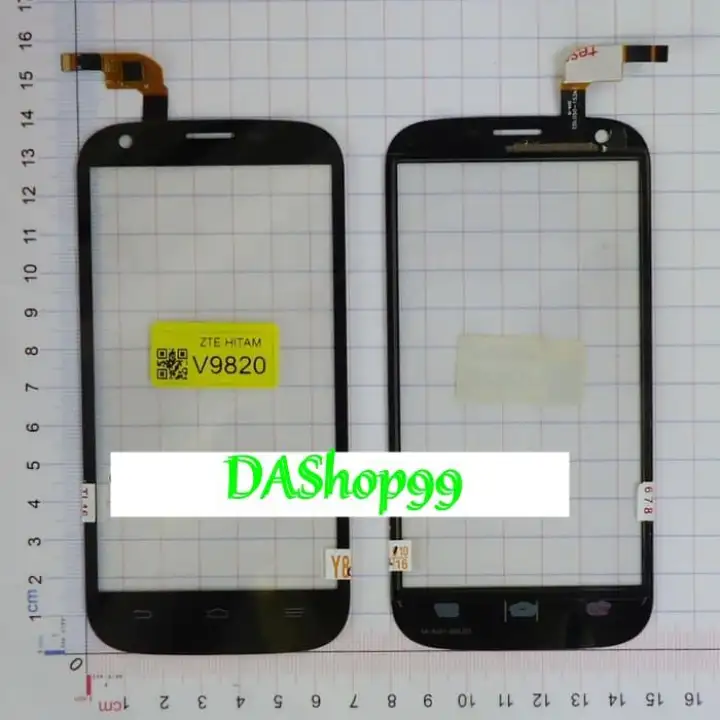 Touchscreen Zte V9820 Black White Lazada Indonesia
