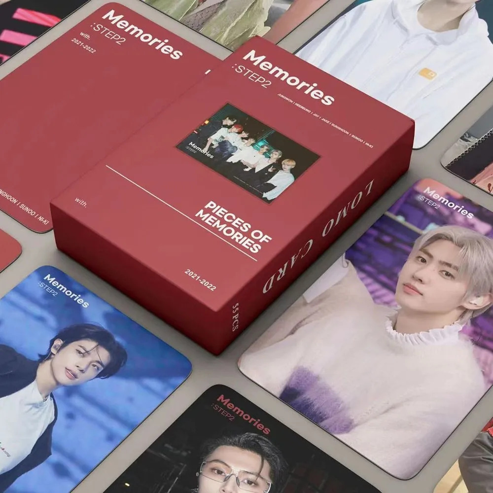 Super Low Price】55PCS ENHYPEN MEMORIES STEP 2 PHOTOCARD LOMO CARD