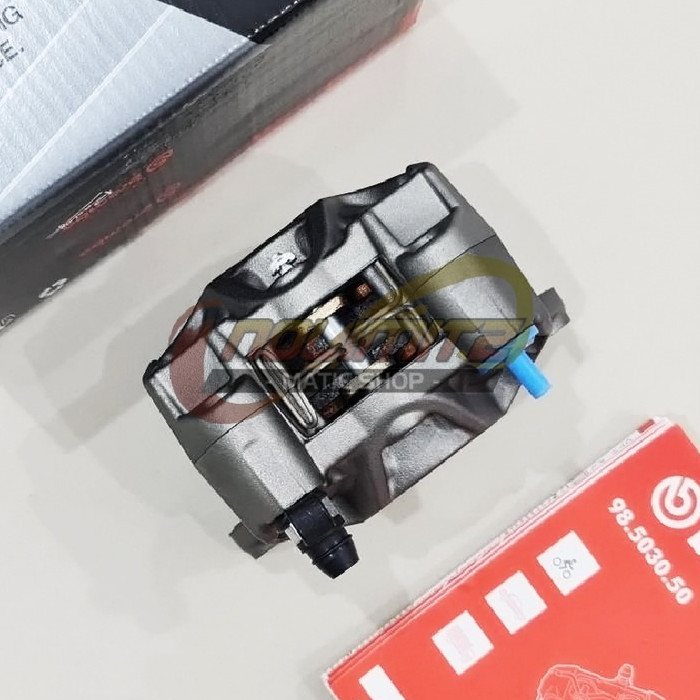 (Bayar di Tempat) Kaliper Caliper Brembo ORI 1 Pin 2 Piston Grey Red