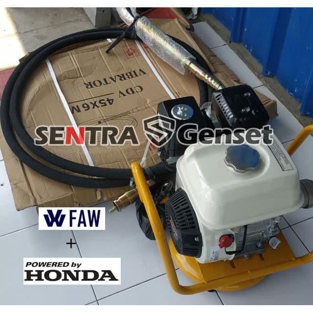 mesin vibrator honda dengan selang. mesin pemadat cor beton honda