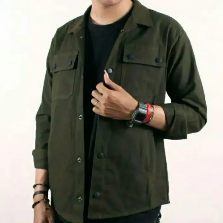 jaket trucker army