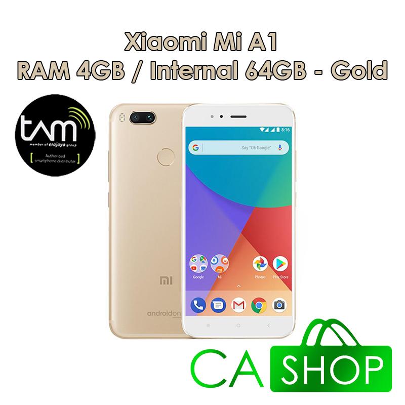 Xiaomi Mi A1 MiA1 - RAM 4GB ROM 64GB (4/64) - Black / Gold / Rose / Red - Baru NEW - Resmi TAM