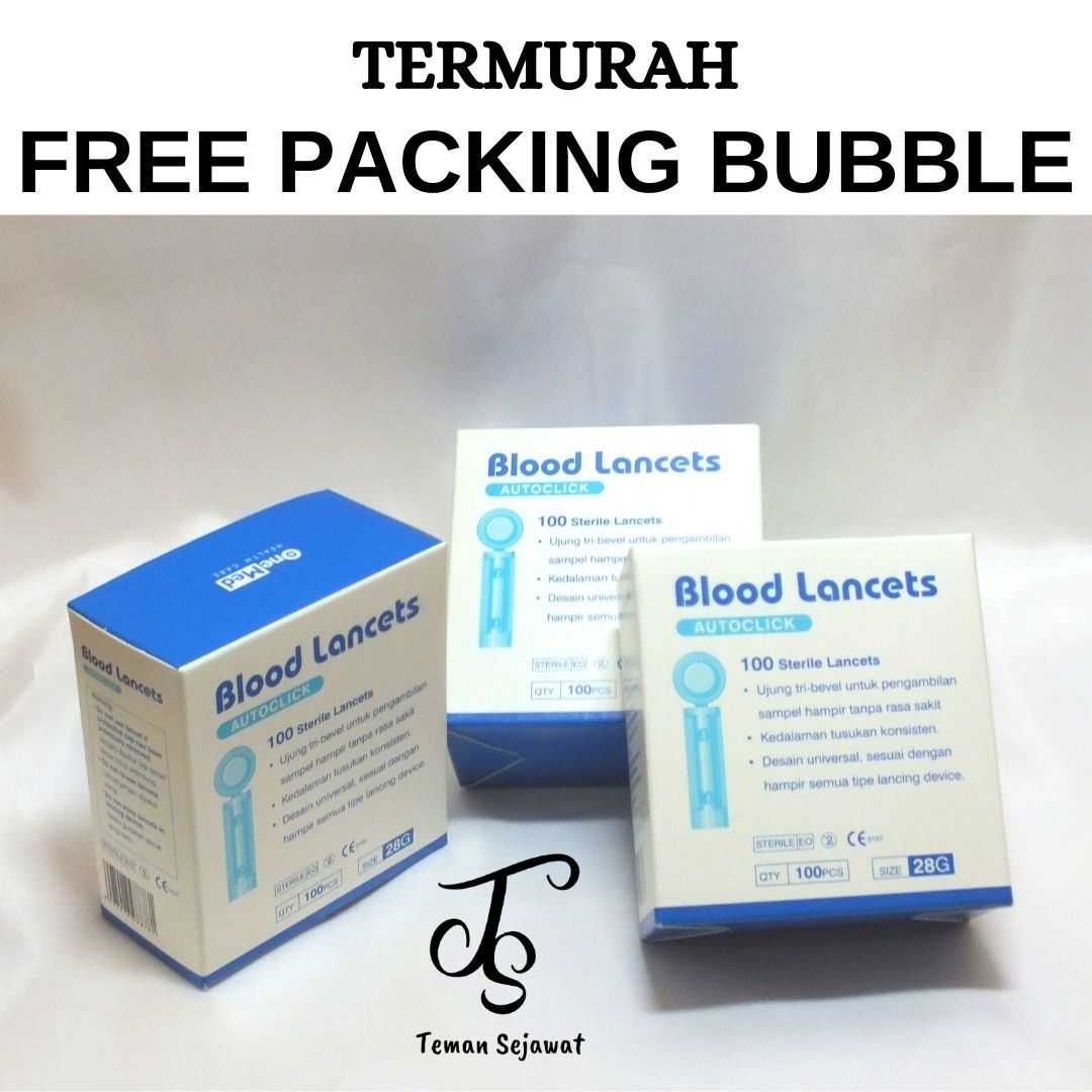 Blood Lancet / Jarum Lancet Onemed Original 28G isi 100 Lazada Indonesia