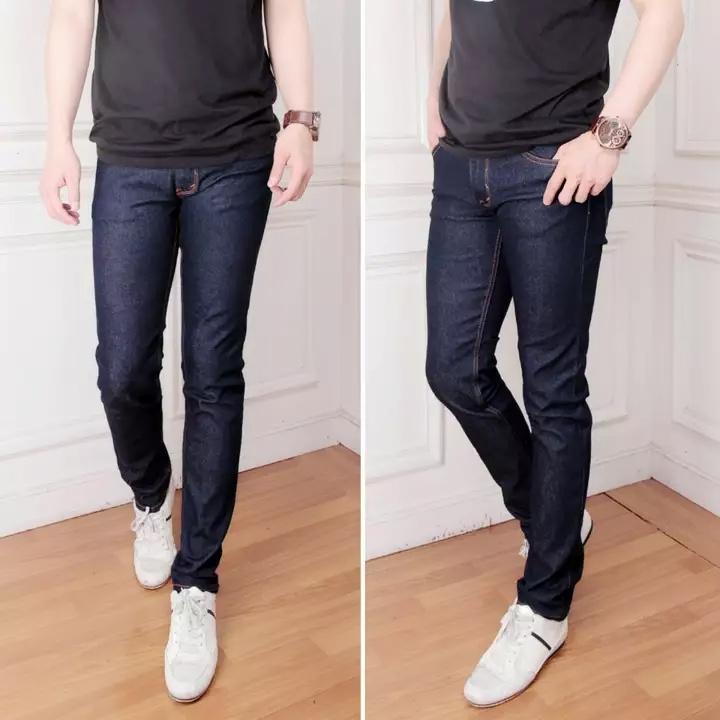 JAKARTA JEANS - Celana Jeans Pria Terbaru Skinny Stretch Soft Jeans Slims Fit Pencil Tren Fashion Korea Street Style Denim Ripped