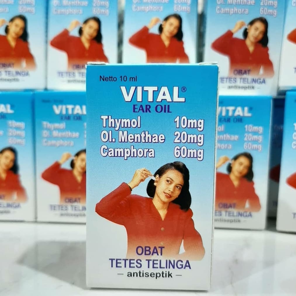 Vital Ear Oil 10 ml VITAL EAR OIL CAIRAN TETES MELUNAKKAN KOTORAN ...