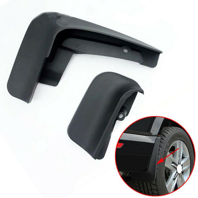 JMTBNO Matte Black Mud Flaps For VW Transporter T5/T6 – 4-Piece Set With Clips