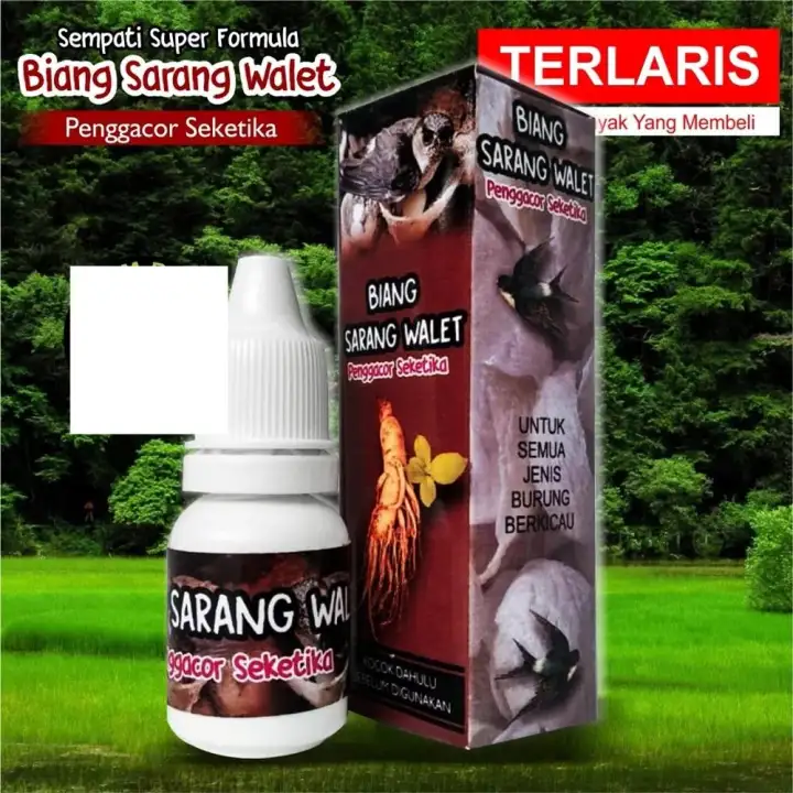 Biang Sarang Walet Penggacor Seketika Sempati Vitamin Burung Spontan Jadi Gacor Untuk Murai Kacer Lovebird Anis Pleci Cucak Dll Lazada Indonesia
