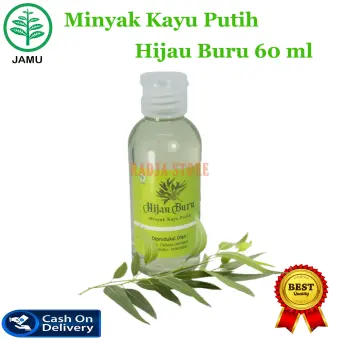 Minyak Kayu Putih Hijau Buru Minyak Esensial 60ml Asli Pulau Buru Botol Plastik Lazada Indonesia