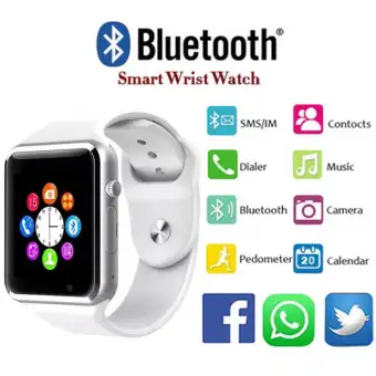 A Mio A1 Smart Watch Clock Sync Notifier Support Sim Tf Card Connectivity For Apple Iphone Android Phone Smartwatch Lazada Indonesia
