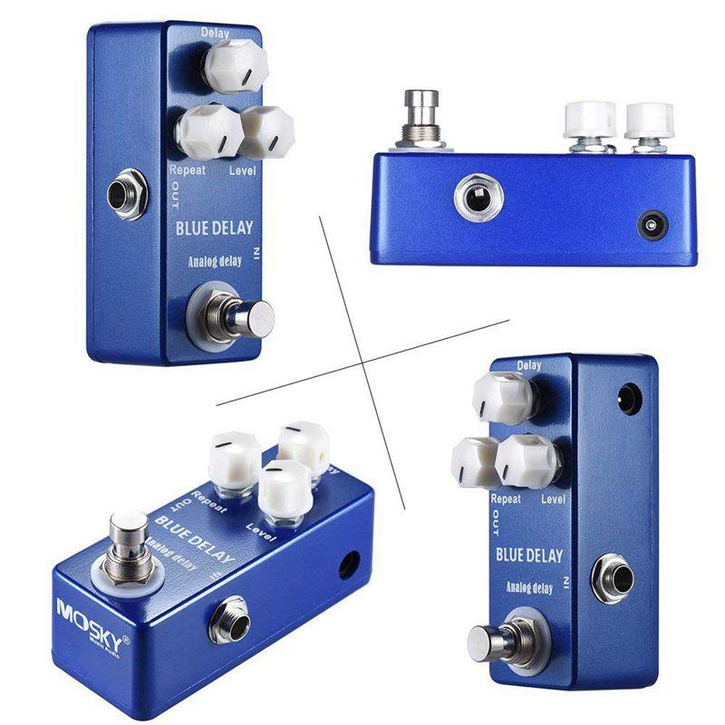 Mosky Deep Blue Delay Mini Guitar Effect Pedal True Bypass Benefitwen