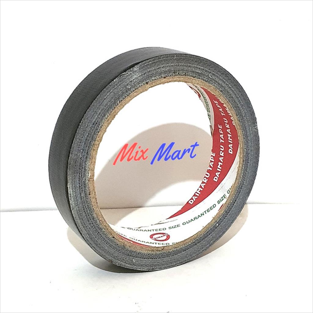 Lakban Kain Hitam Daimaru 1 inch / 24 mm x 12 meter / cloth tape ...