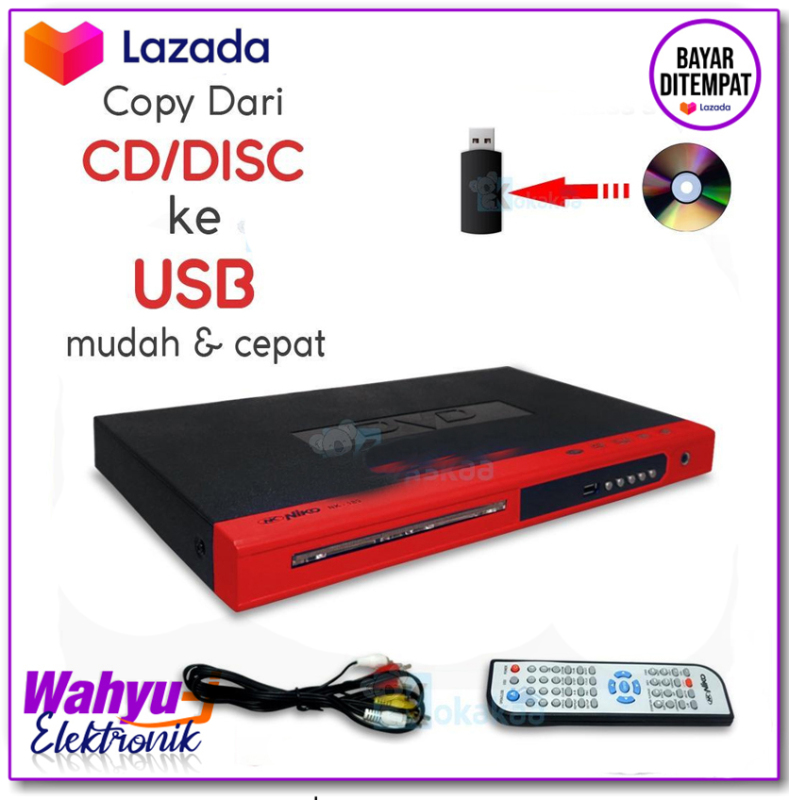 DVD PLAYER NIKO Paling Pintar Baca Semua Kaset Bajakan/original