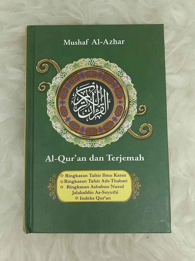 Al Quran Dan Terjemah A6 Mushaf AL AZHAR Hard Cover Plus Tafsir Ibnu ...