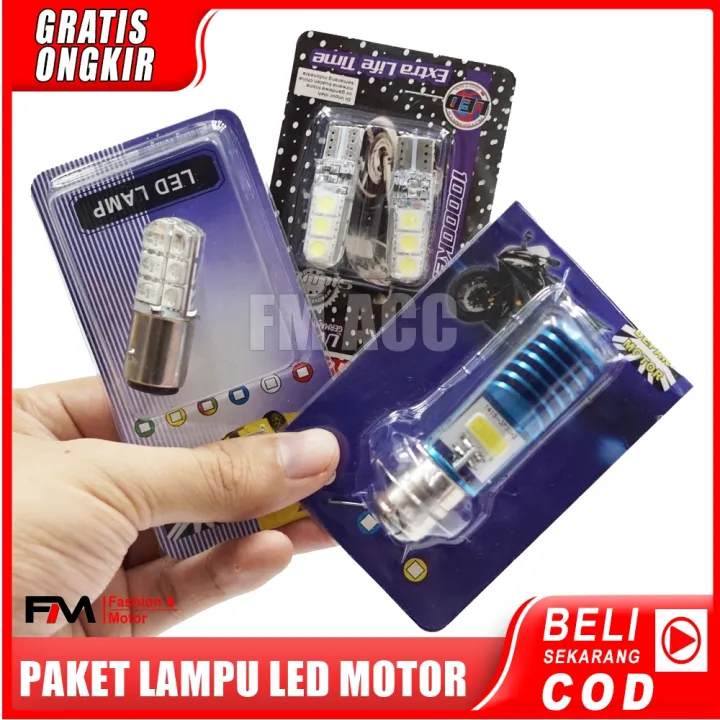 Lampu Led Motor H6 Bisa Strobo Lazada Indonesia