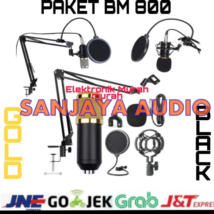 Mic Youtuber Microphone Youtuber Microphone Alat Rekaman Cover Lagu Mic Bm 800 Lazada Indonesia