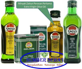 Minyak Zaitun Kesehatan Sasso Extra Virgin Olive Oil 250 Ml Lazada Indonesia