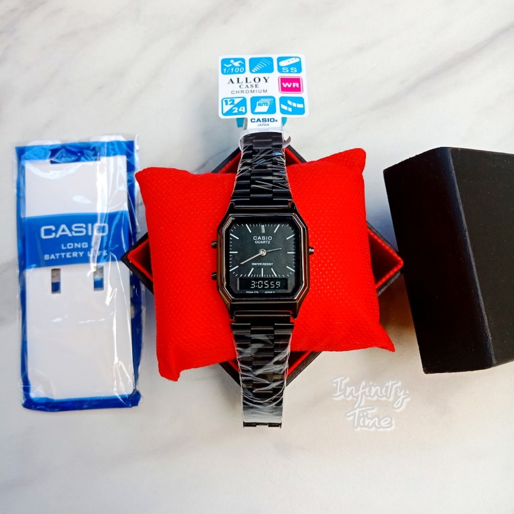 Jam Tangan Wanita Casio AQ230 Dualtime Lazada Lazada Indonesia