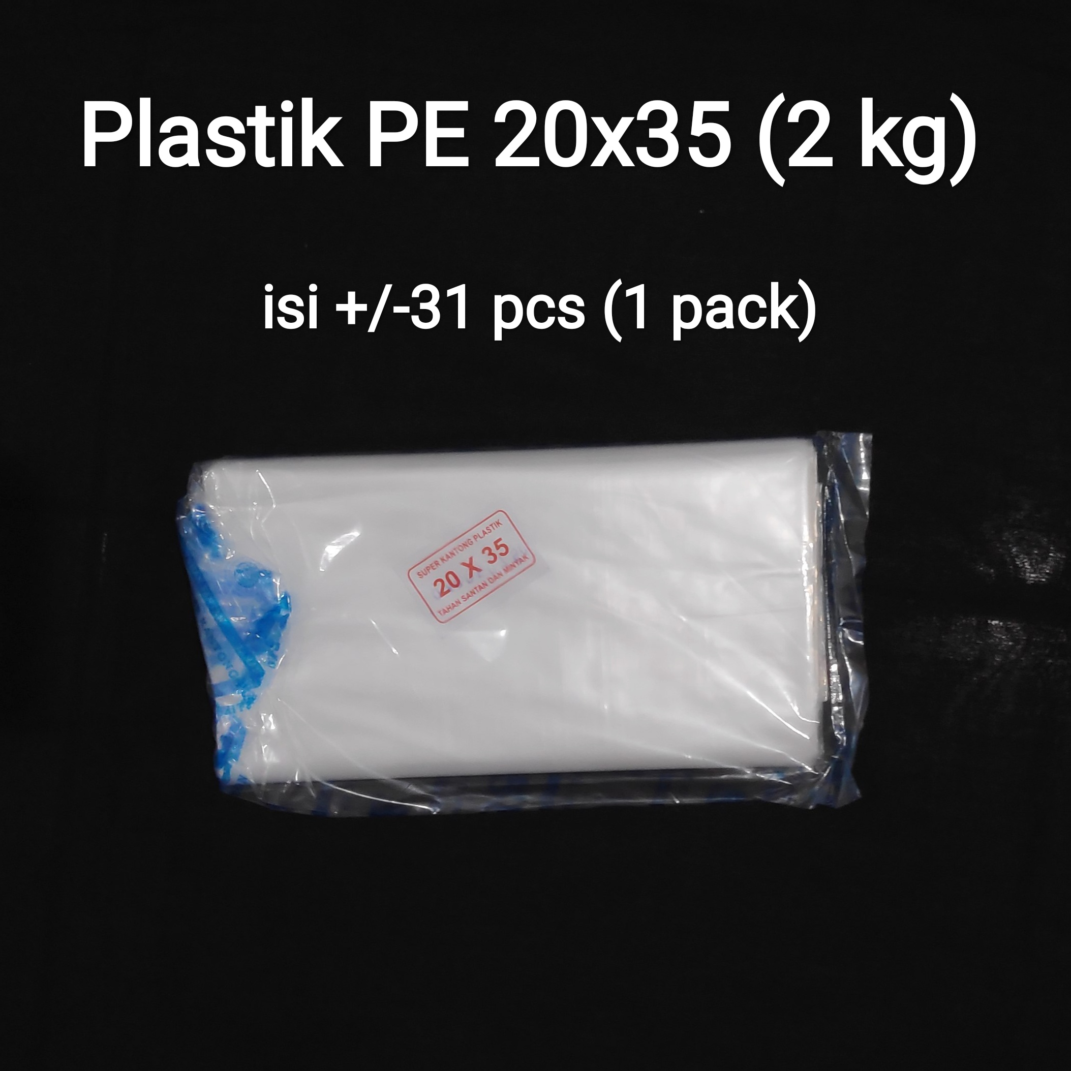 Kantong Plastik Pe 20x35 Plastik Pe Uk 2 Kg Plastik Gula Plastik Kiloan Plastik Sayur 9757