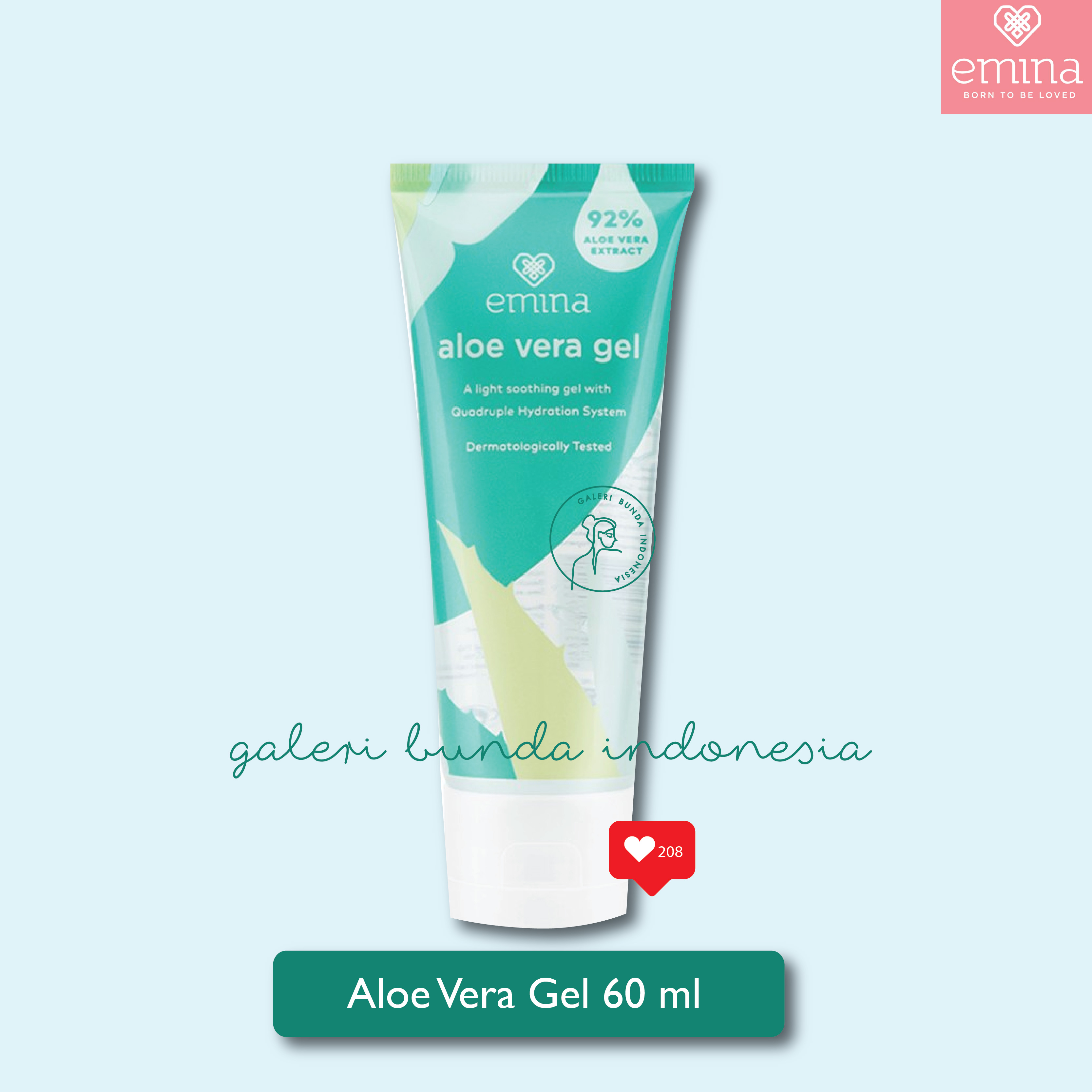 EMINA ALOE VERA GEL 60 ML By Galeri Bunda Indonesia Lazada Indonesia