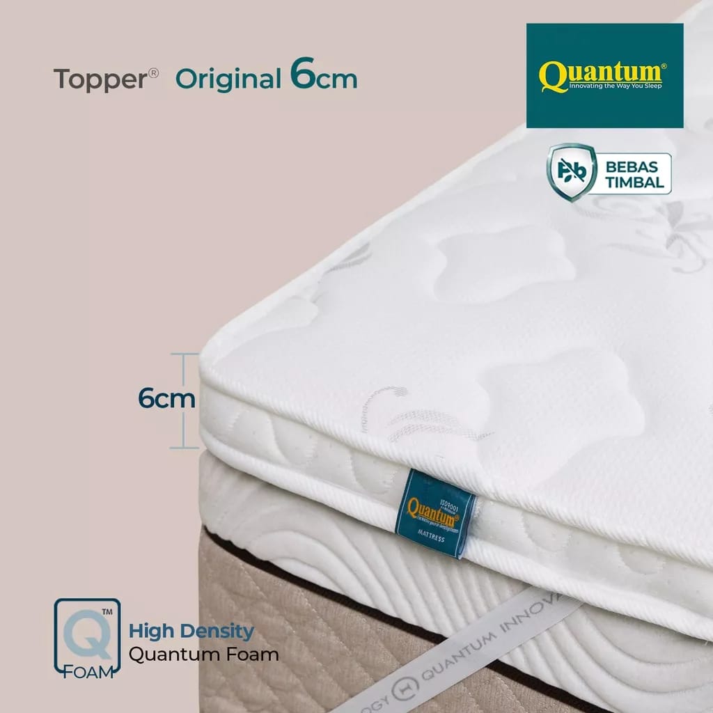 QUANTUM MATTRESS TOPPER PELINDUNG KASUR 6 CM ORIGINAL Lazada Indonesia