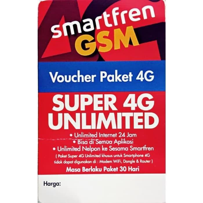PULSA SMARTFREN KUOTA UNLIMITED 30HARII