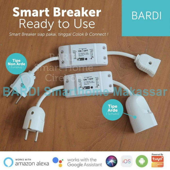 BARDI Smart Breaker On Off Wifi Saklar Otomatis Wifi Siap Pakai ...