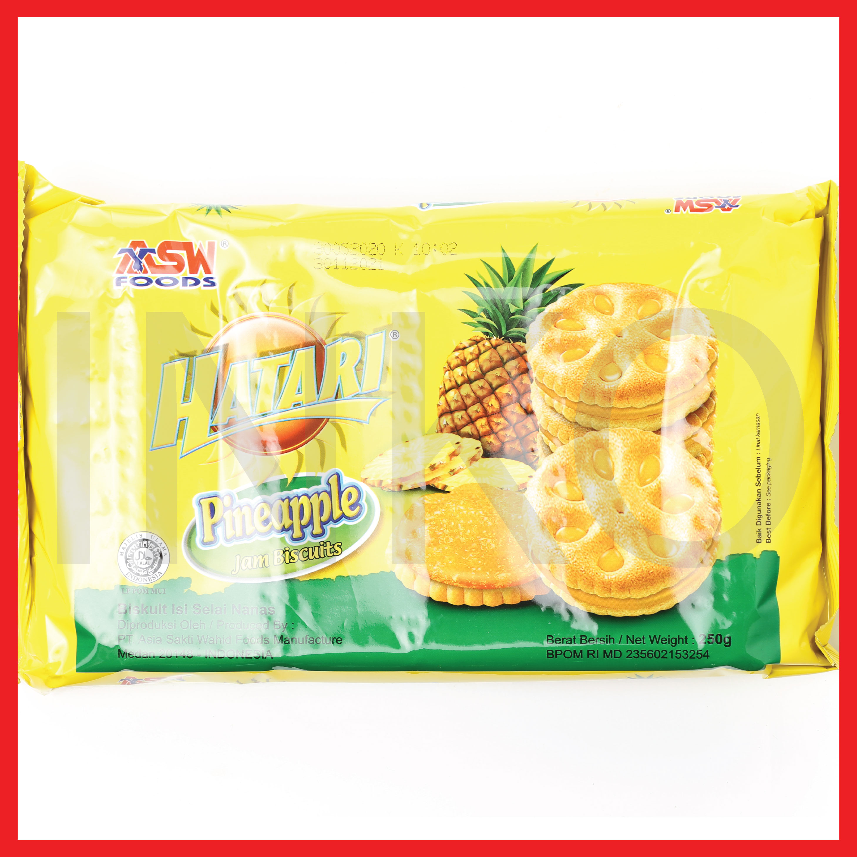 HATARI PINEAPPLE JAM BISCUITS BISKUIT ISI SELAI NANAS 250GR Lazada