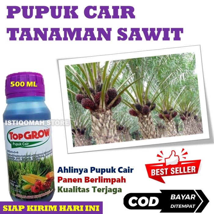 Pupuk Penyubur Akar Batang Dan Daun Kelapa Sawit Top Grow Ml Pupuk