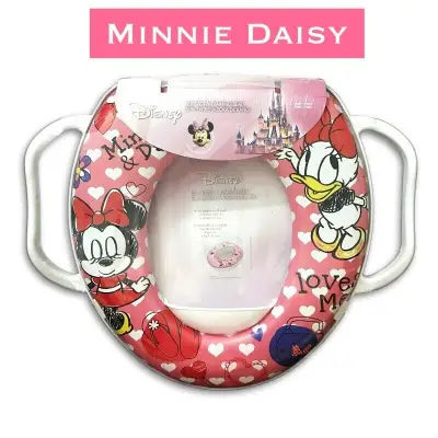 HAPPINESS BABYSHOP - BABY SOFT POTTY SEAT RING CLOSET HANDLE / Alas Dudukan Toilet Training / DUDUKAN CLOSET ANAK motif Minnie Daisy