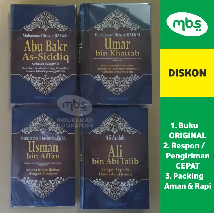 Paket Buku Biografi Khulafaur Rasyidin 4 Khalifah Nabi Abu Bakar Umar Bin Khattab Utsman Bin Affan Ali Bin Abi Thalib Lazada Indonesia