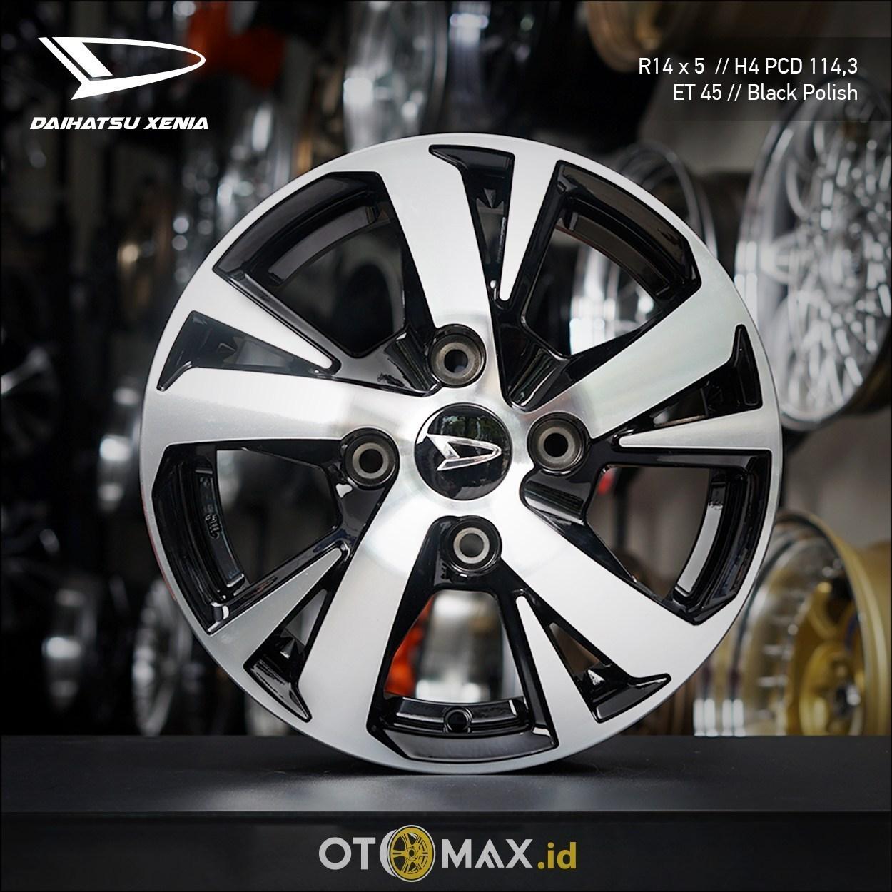 Velg Oem Daihatsu Xenia Ring 14 Black Polish
