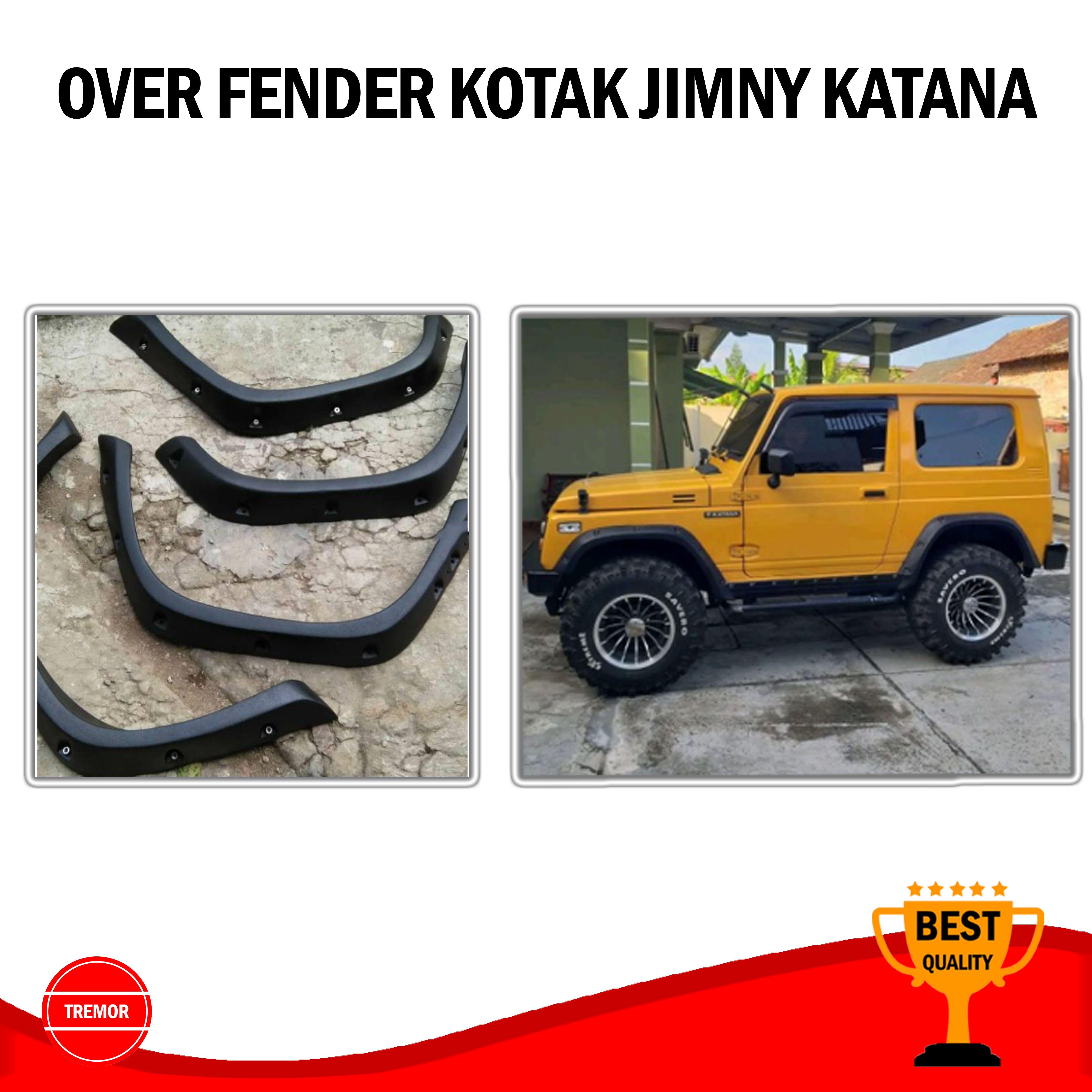Over fender jimny katana model kotak baut L variasi / Over fender kotak