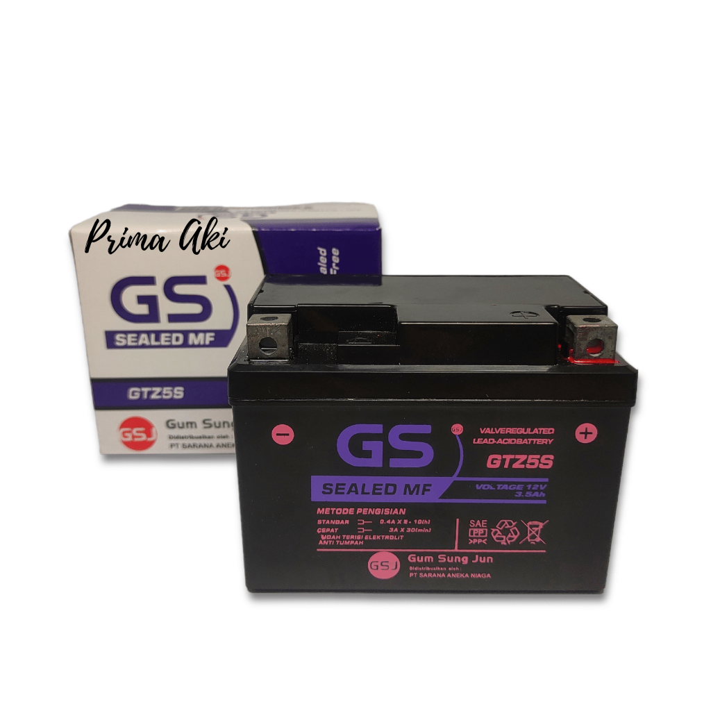 Aki Motor Kawasaki ZX 130 Kaze Accu Kering GS J GTZ5S MF