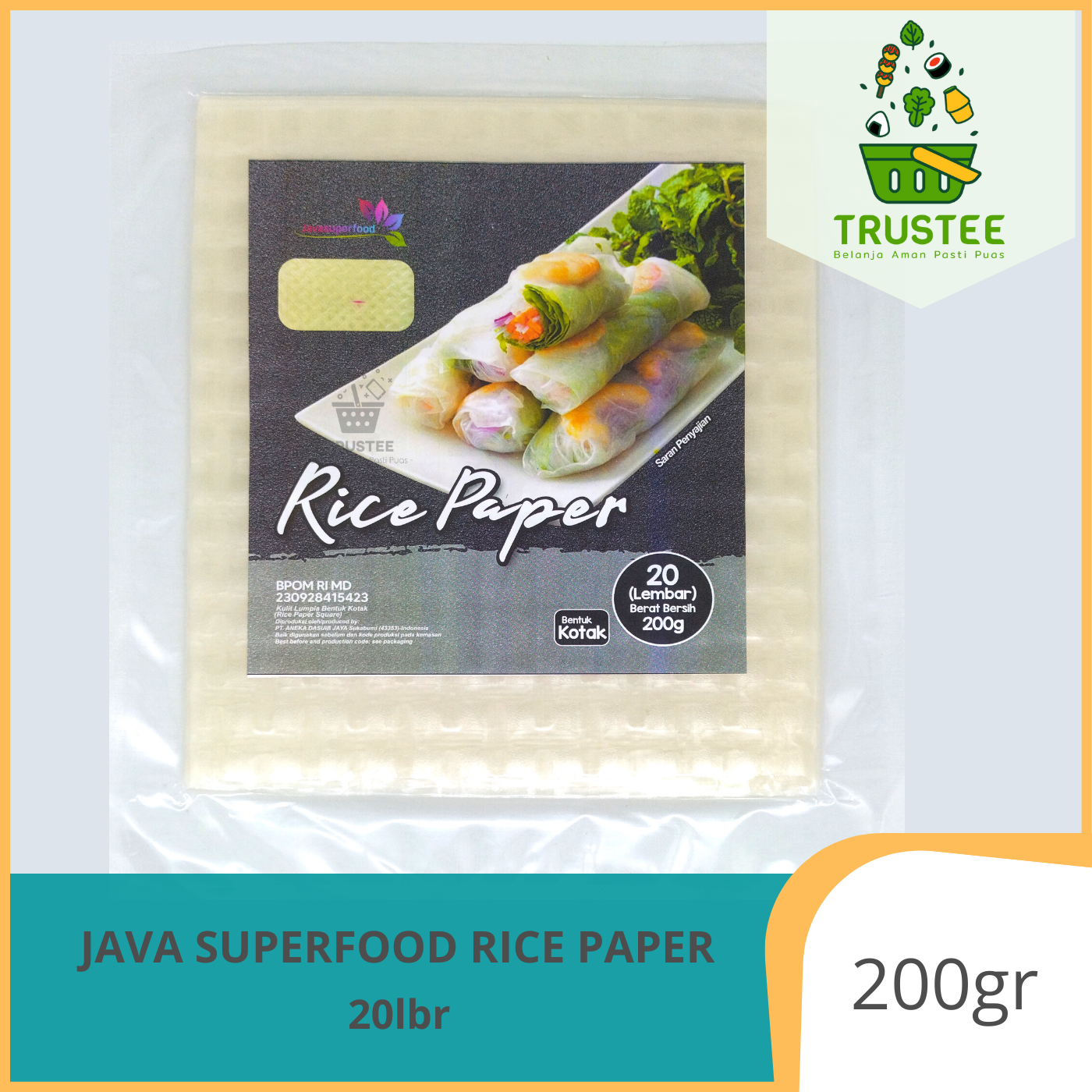 Java Super Food Rice Paper Kotak 20 Lembar | Lazada Indonesia