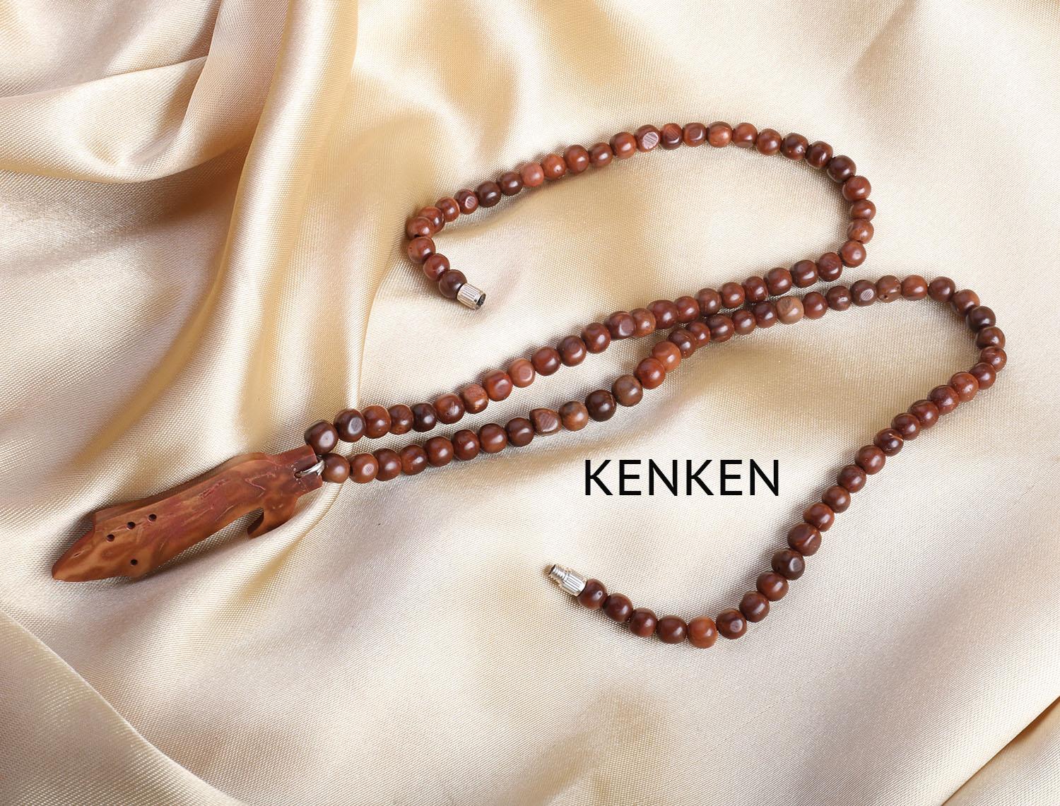 Kalung Kokka Merica Bulat Kecil Cokelat Diameter 5mm Bandul KUJANG - Kaukah Kaokah Kauka Koka