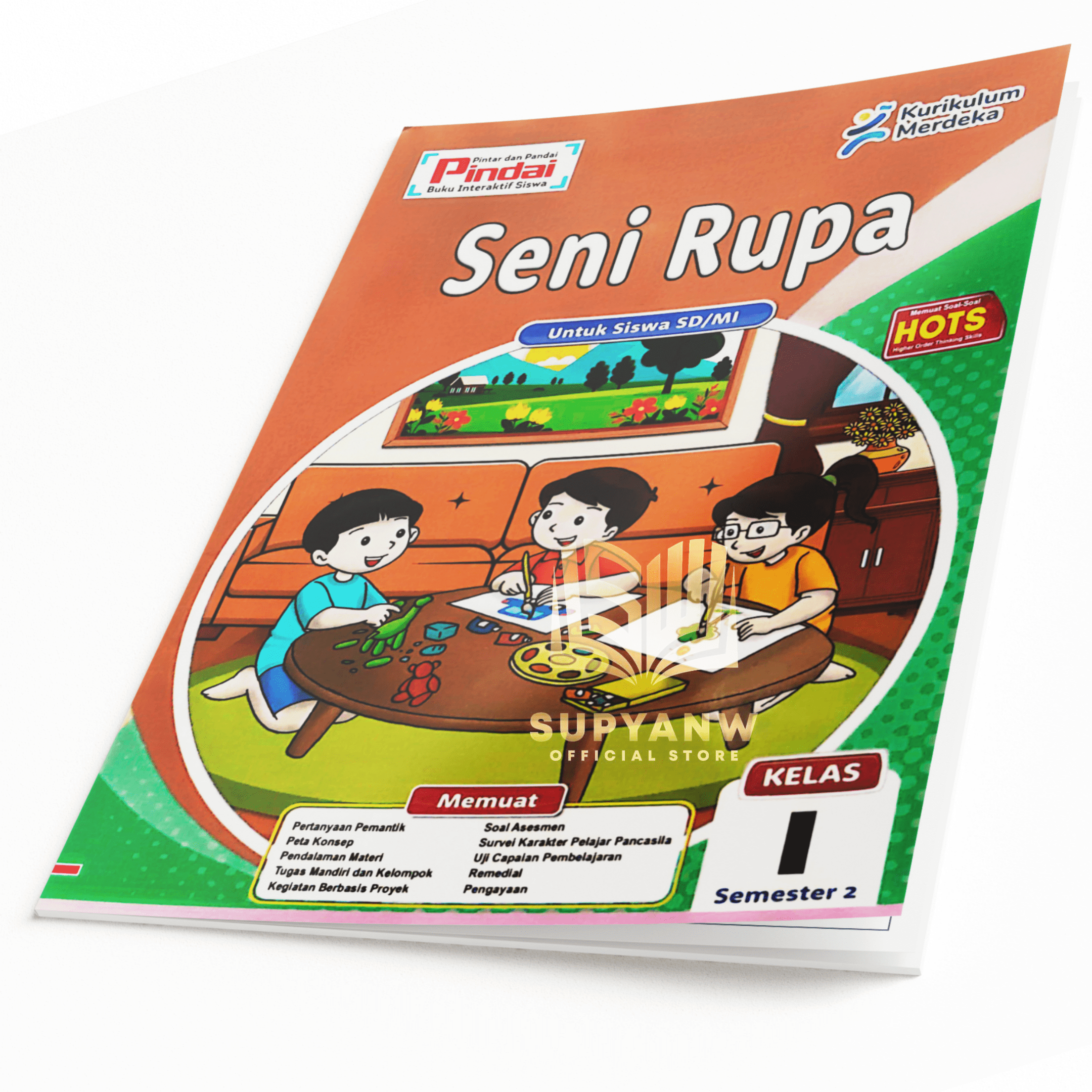 Lks Seni Rupa Kelas 1 Semester 2 Sd Pindai Kurikulum Merdeka | Lazada ...