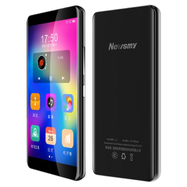 Newsmy A6 Music Player Mp4 Hd Video Player 4 Inch Color Screen Contact Bluetooth Mp3 Player With Fm Radio 8gb 350ma Lazada