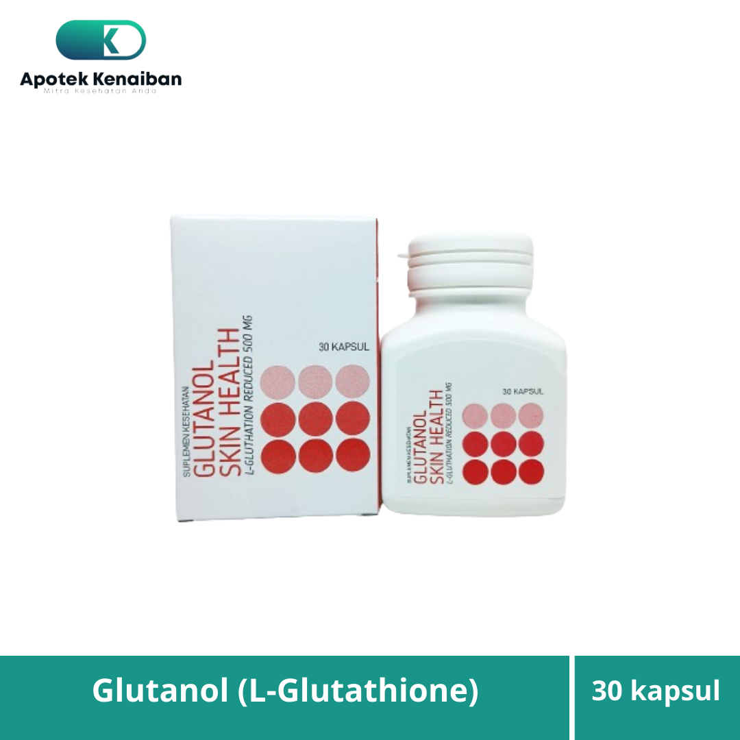 GLUTANOL L-GLUTATHIONE 500 MG / MEMUTIHKAN & MENCERAHKAN KULIT Anti-Aging  Dan Pemutih Kulit Apotek Kenaiban Kapsul Glutathione Untuk Perawatan Kulit  - Lazada | Lazada Indonesia