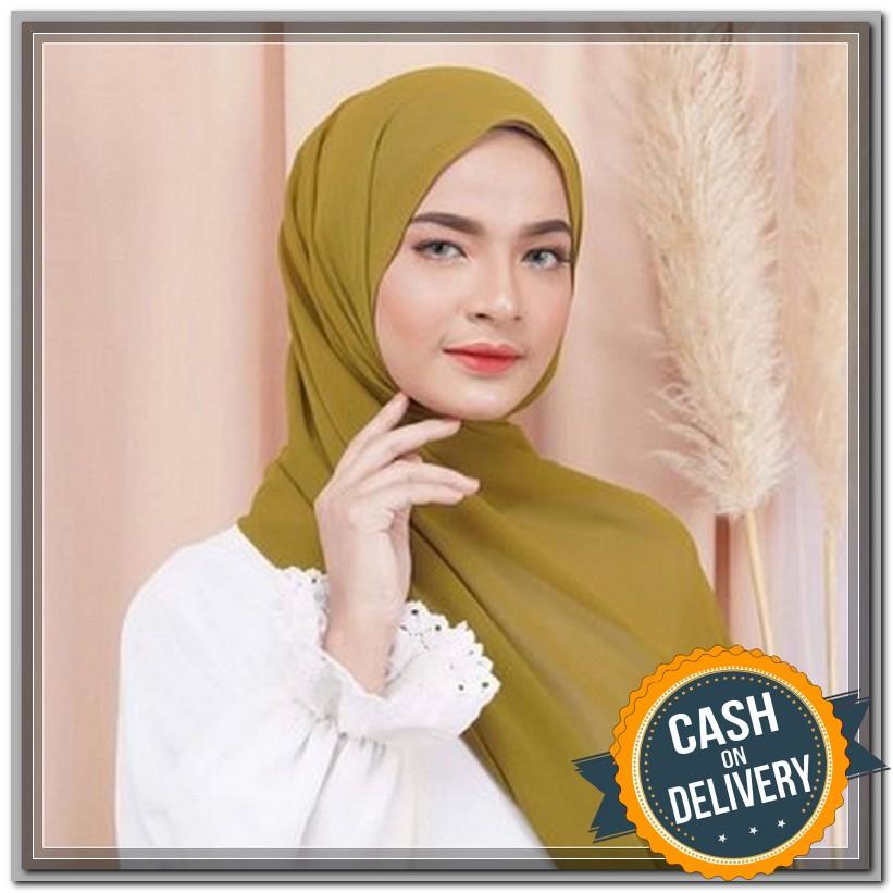 Jilbab / Hijab PASHMINA BABYDOLL Ceruty Import Premium - Kerudung Sabyan pasmina Ceruti/ Kerundung Pasmina Sabyan Diamond Premium - Jilbab tren 2019 bahan baby doll COD