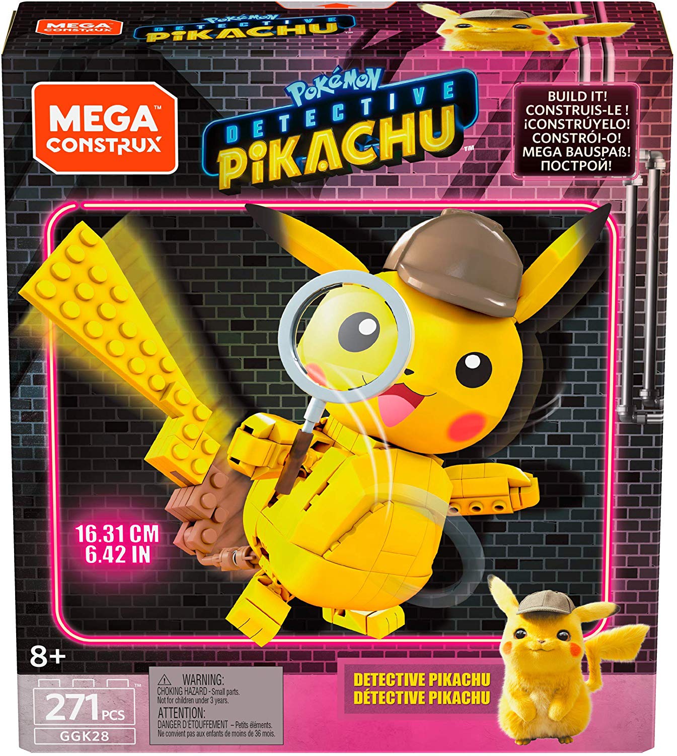 detective pikachu mega construx