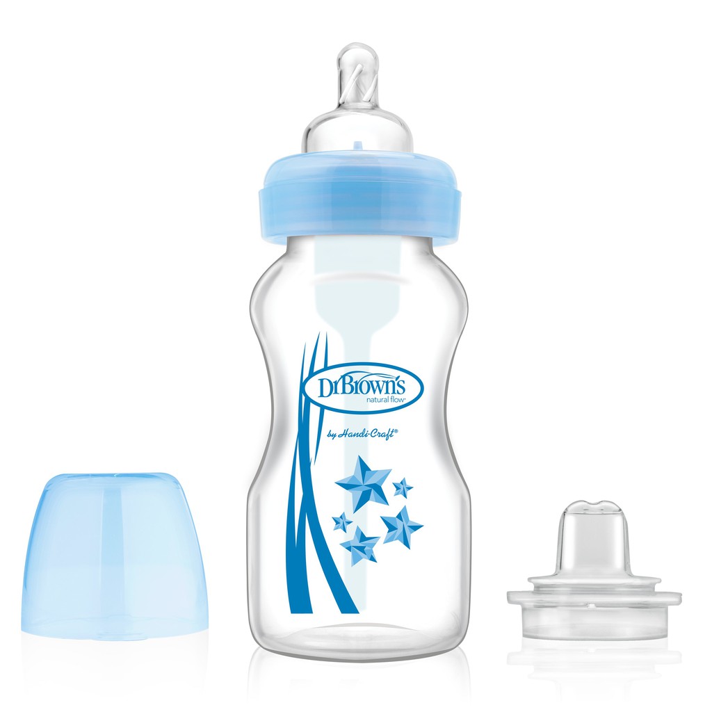 Dr Brown Wide Neck Bottle in Transition Bottle Kit 270 ml
