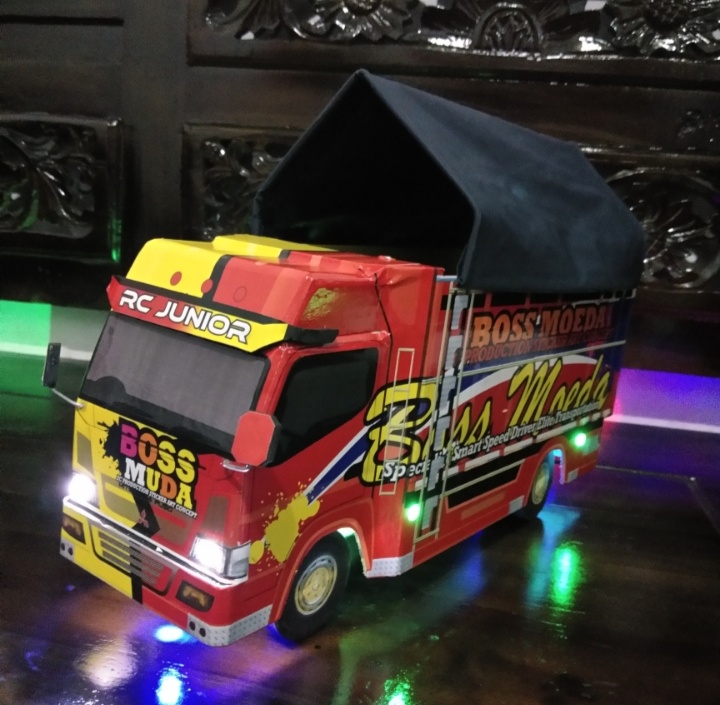 Cara Membuat Miniatur  Truk  Anti  Gosip  livery truck anti  