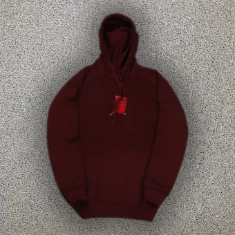 sweater hoodie merah maroon