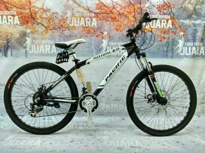 SEPEDA MTB PACIFIC MISSONI 2.0 ALLOY FRAME 21SPEED GUNUNG 26 INCI