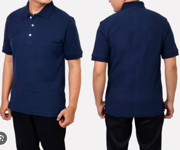 Polo shirt 2025 biru navy