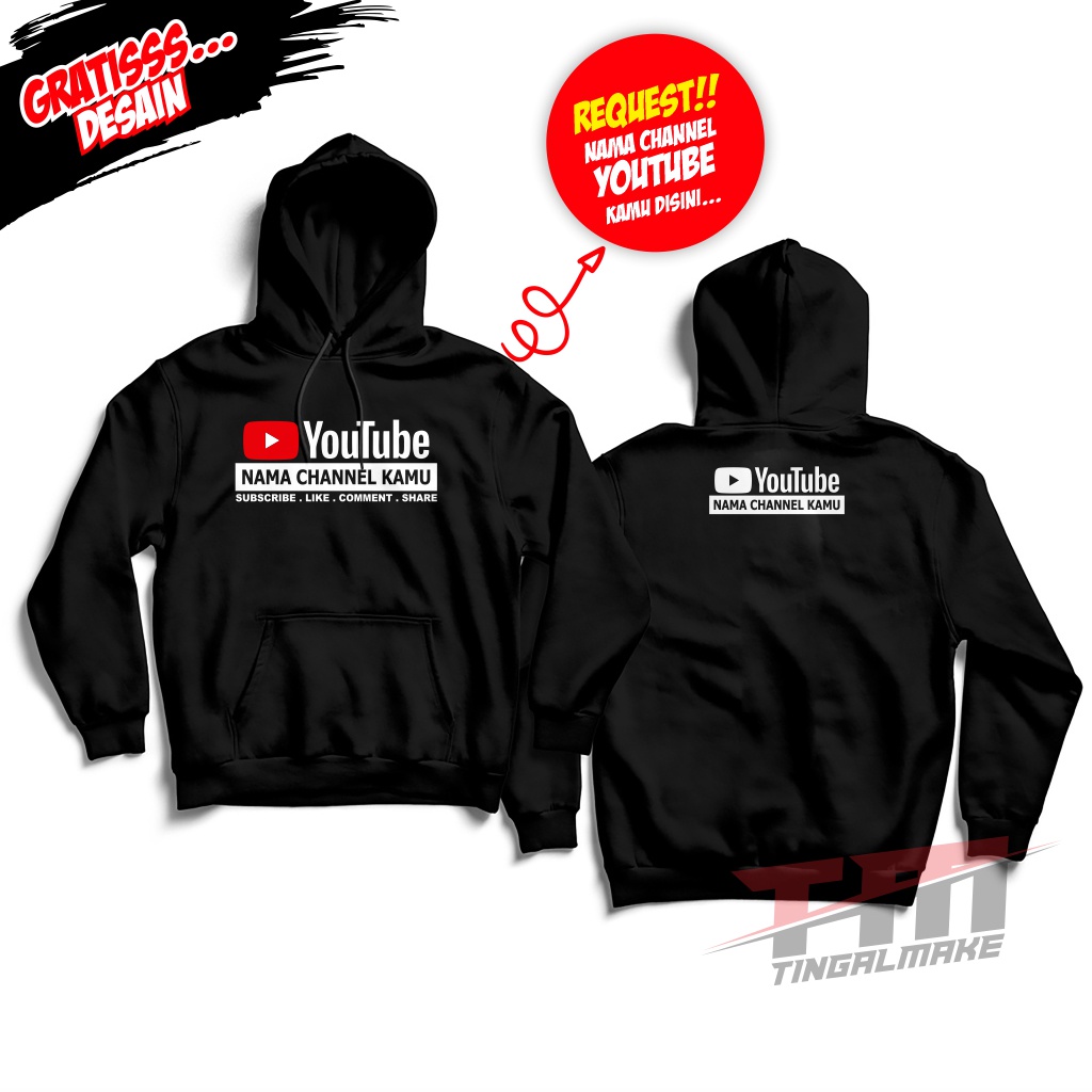 Hoodie Costume Channel Sendiri Sweater Hoodie Jumper